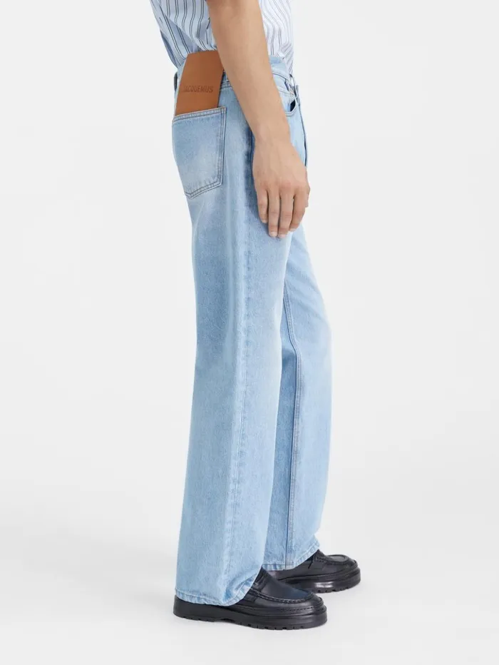 Men Denim JACQUEMUS The Straight DeNmes Denim Pants Light Bluetabac Men Denim JACQUEMUS The Straight DeNmes Denim Pants Light Bluetabac