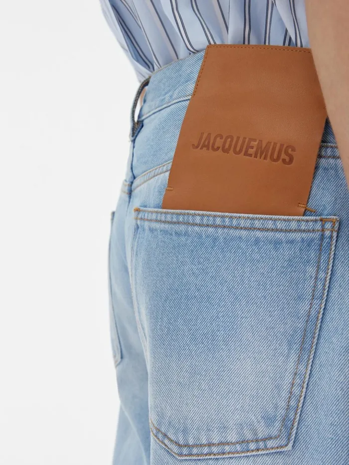 Men Denim JACQUEMUS The Straight DeNmes Denim Pants Light Bluetabac Men Denim JACQUEMUS The Straight DeNmes Denim Pants Light Bluetabac