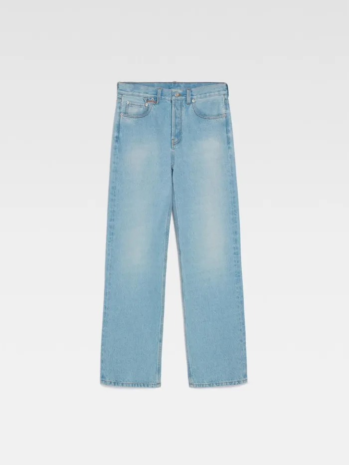 Men Denim JACQUEMUS The Straight DeNmes Denim Pants Light Bluetabac Men Denim JACQUEMUS The Straight DeNmes Denim Pants Light Bluetabac