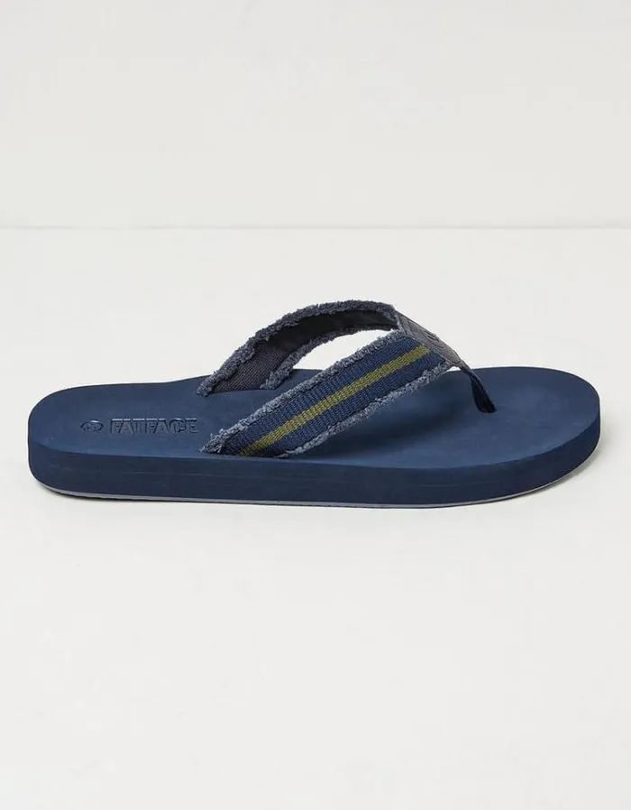 Men FatFace Flip Flops Harris Flip Flops Navy