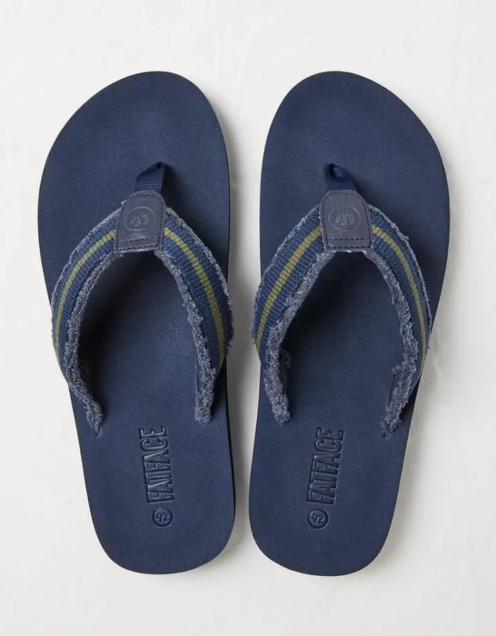 Men FatFace Flip Flops Harris Flip Flops Navy