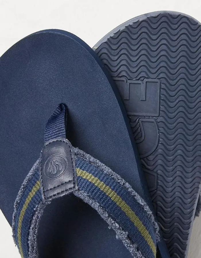 Men FatFace Flip Flops Harris Flip Flops Navy