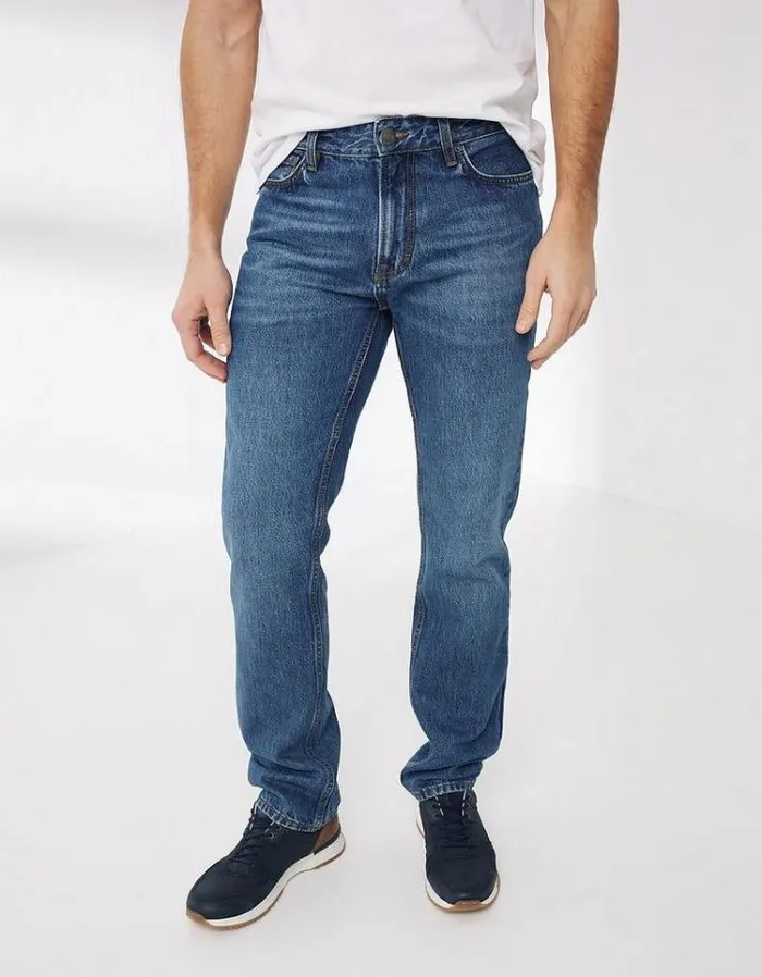 Men FatFace Jeans Straight Stone Wash Jeans Denim