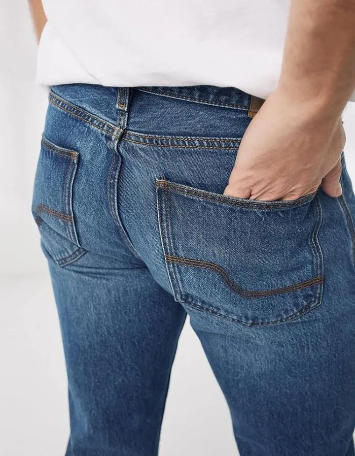 Men FatFace Jeans Straight Stone Wash Jeans Denim