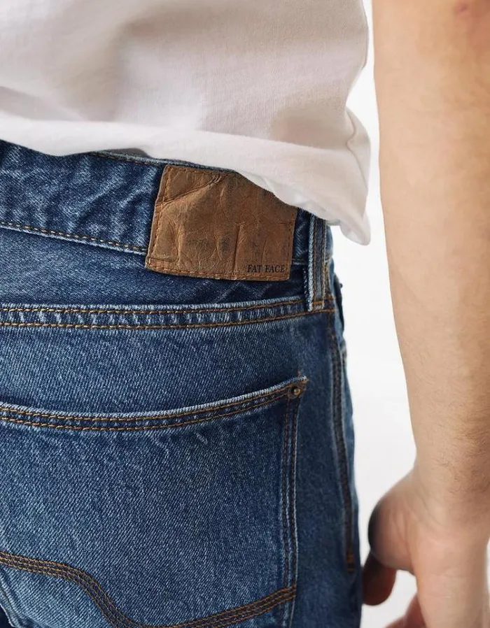 Men FatFace Jeans Straight Stone Wash Jeans Denim