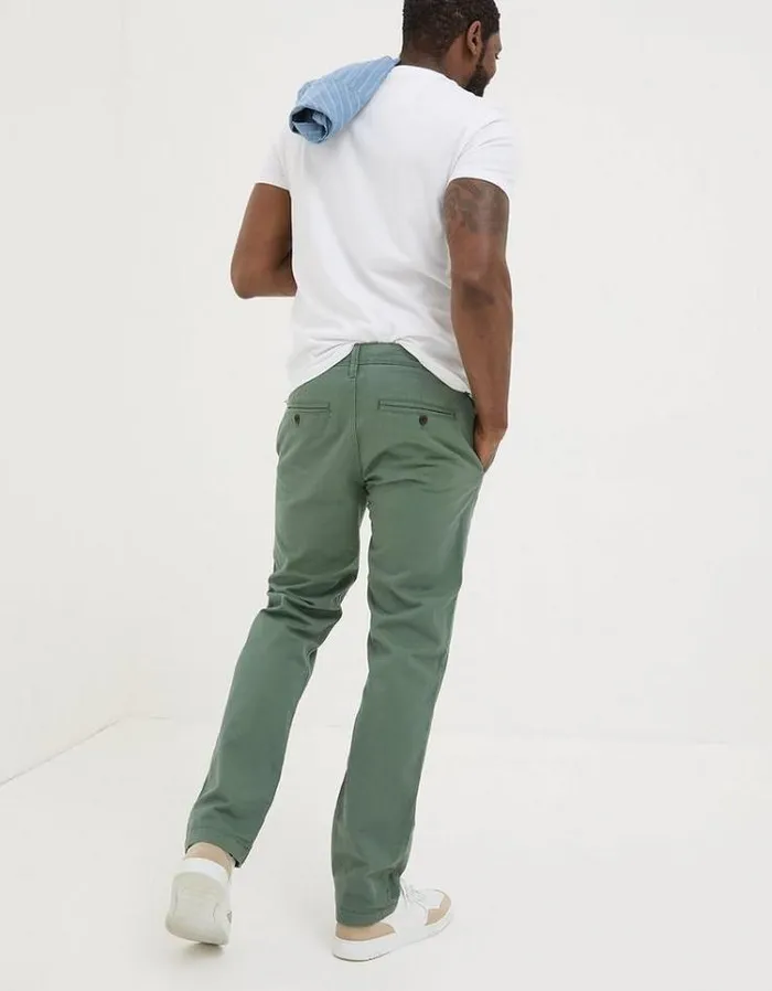 Men FatFace Pants and Chinos Modern Coastal Chinos Green Haze