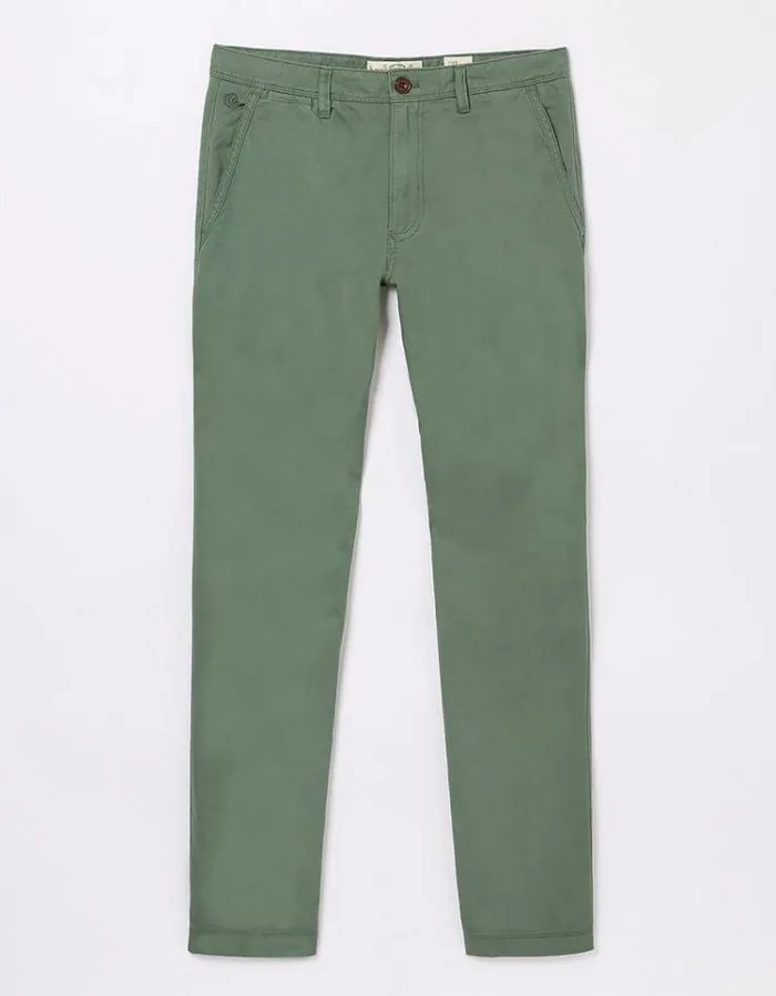 Men FatFace Pants and Chinos Modern Coastal Chinos Green Haze