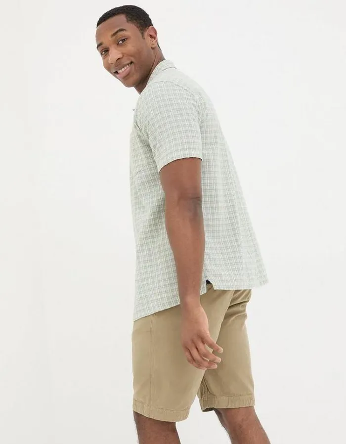Men FatFace Shirts Grasby Check Shirt Green