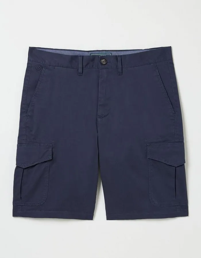 Men FatFace Shorts Mawes Cargo Shorts Navy