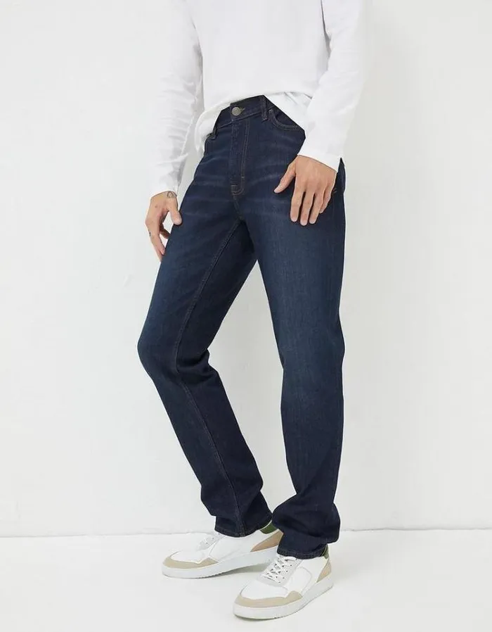 Men FatFace Tall Collection Slim Fit Jeans Dark Blue