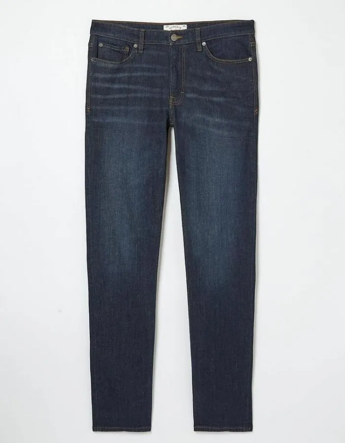 Men FatFace Tall Collection Slim Fit Jeans Dark Blue