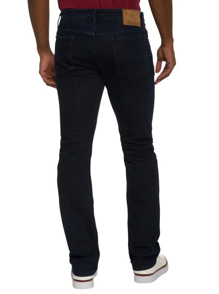 Men Jeans and Pants Robert Graham DAYNE DENIM PANT Dark Indigo