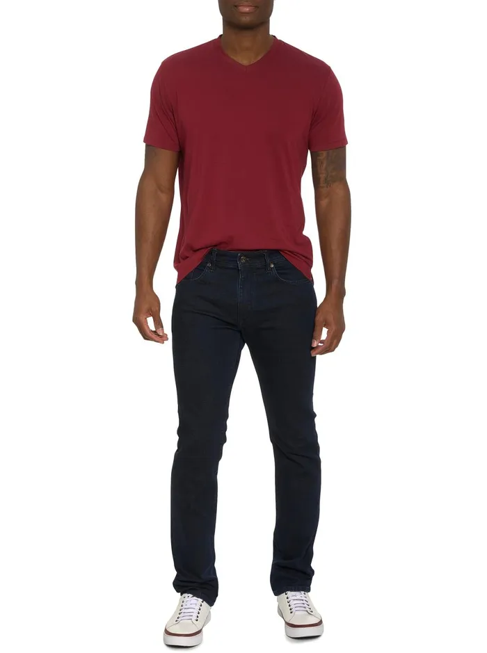 Men Jeans and Pants Robert Graham DAYNE DENIM PANT Dark Indigo