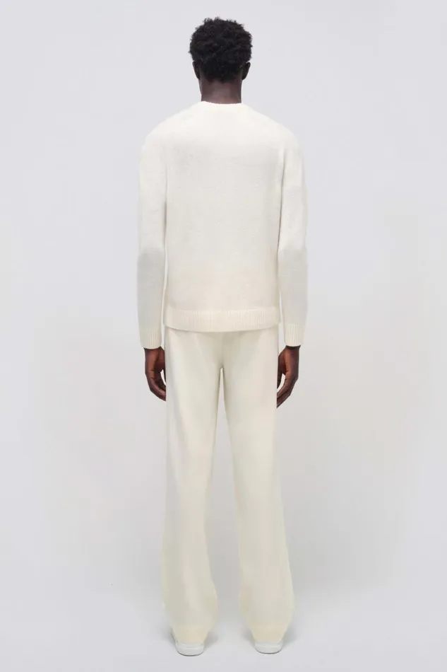 Men Knitwear Jonathan Simkhai Carlton Sweater Ivory Long Sleeve Sweater Men Knitwear Jonathan Simkhai Carlton Sweater Ivory Long Sleeve Sweater