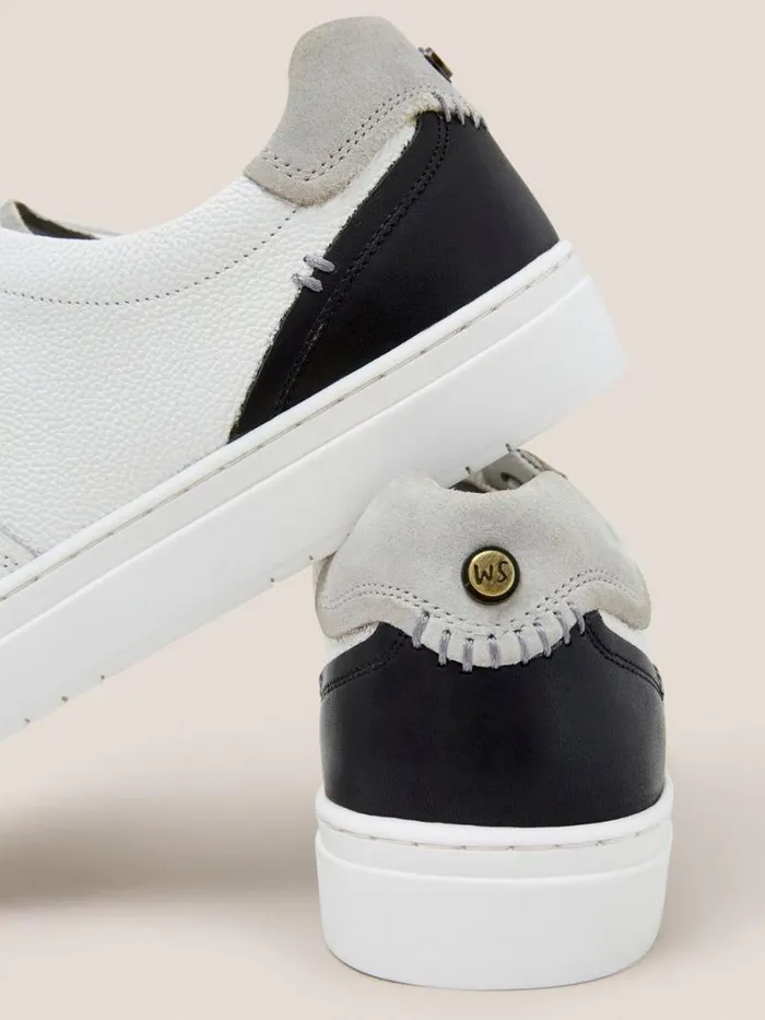 Men Leather Lace Up Trainer White Multi White Stuff Trainers Men Leather Lace Up Trainer White Multi White Stuff Trainers