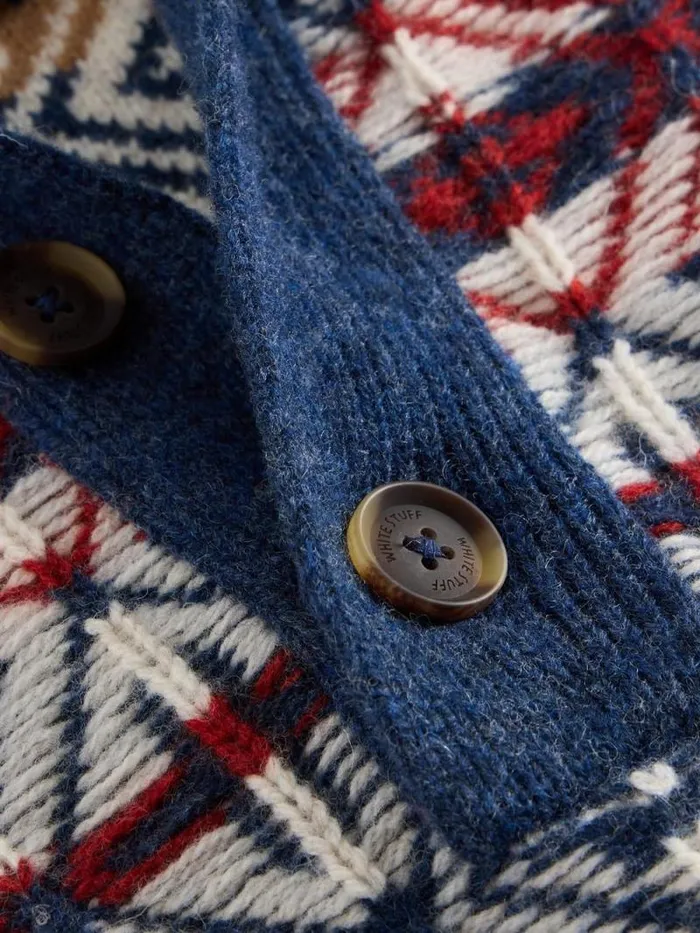 Men Lewis Wool Funnel Neck Fairisle Navy Multi White Stuff Knitwear Men Lewis Wool Funnel Neck Fairisle Navy Multi White Stuff Knitwear
