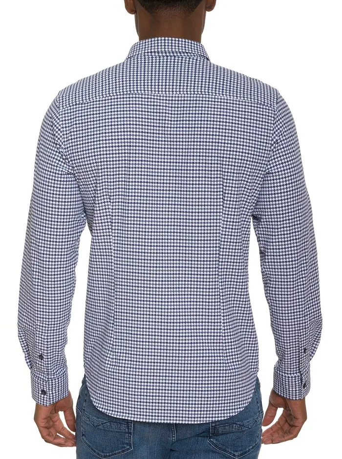 Men Long Sleeve Button Down Shirts Robert Graham FANTONI MOTION LONG SLEEVE BUTTON DOWN SHIRT Blue