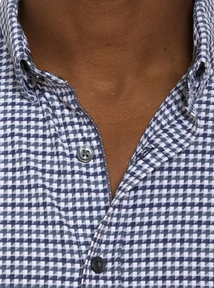 Men Long Sleeve Button Down Shirts Robert Graham FANTONI MOTION LONG SLEEVE BUTTON DOWN SHIRT Blue