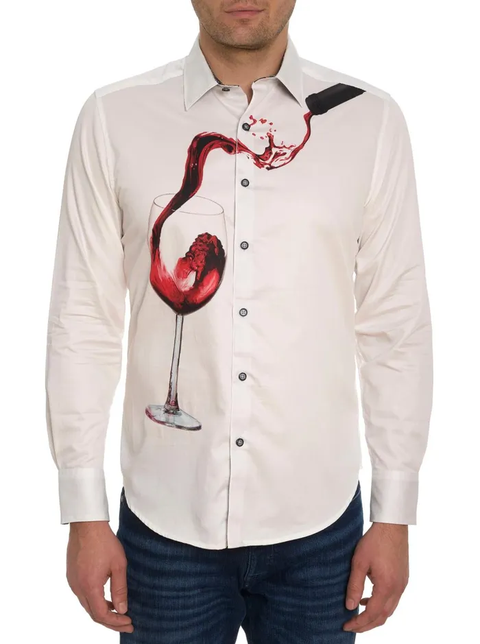 Men Long Sleeve Button Down Shirts Robert Graham SAGER LONG SLEEVE BUTTON DOWN SHIRT White Men Long Sleeve Button Down Shirts Robert Graham SAGER LONG SLEEVE BUTTON DOWN SHIRT White