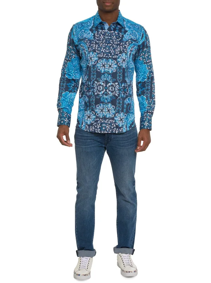 Men Long Sleeve Button Down Shirts Robert Graham THE GRAND LONG SLEEVE BUTTON DOWN SHIRT Multi