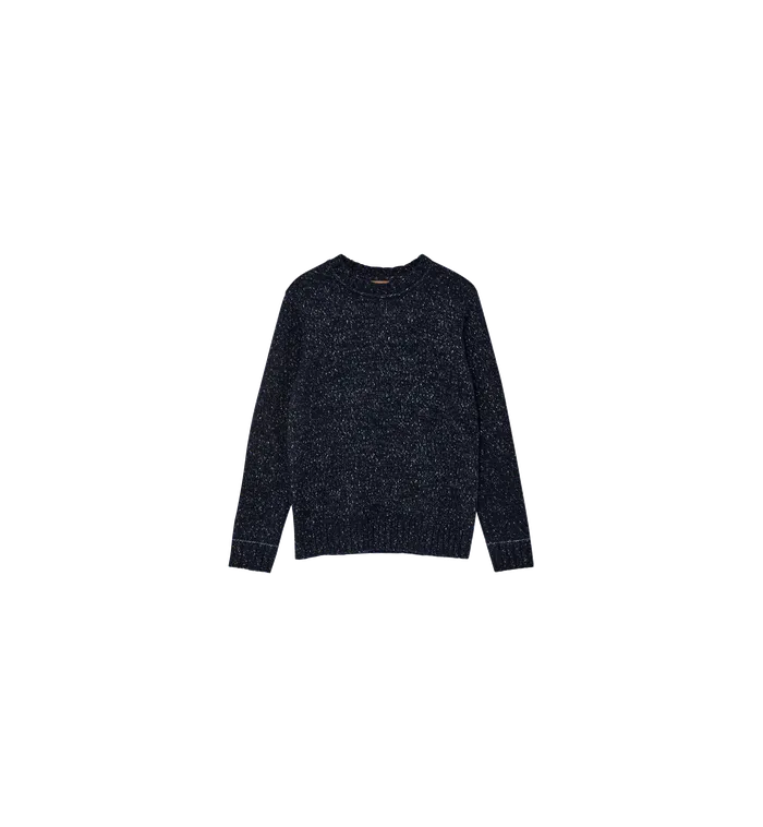 Men MOS MOSH MMGLaporte Nep Knit Navy Melange Knits Men MOS MOSH MMGLaporte Nep Knit Navy Melange Knits