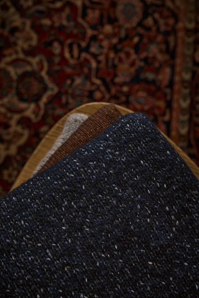 Men MOS MOSH MMGLaporte Nep Knit Navy Melange Knits Men MOS MOSH MMGLaporte Nep Knit Navy Melange Knits