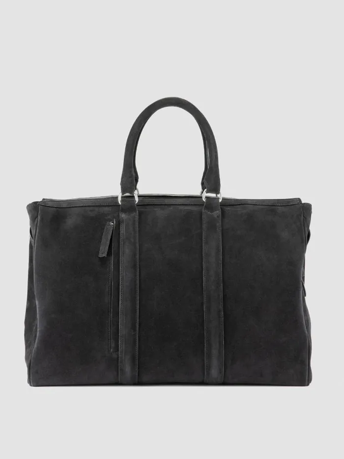 Men Officine Creative Accessories QUENTIN 009 Black Suede Bag