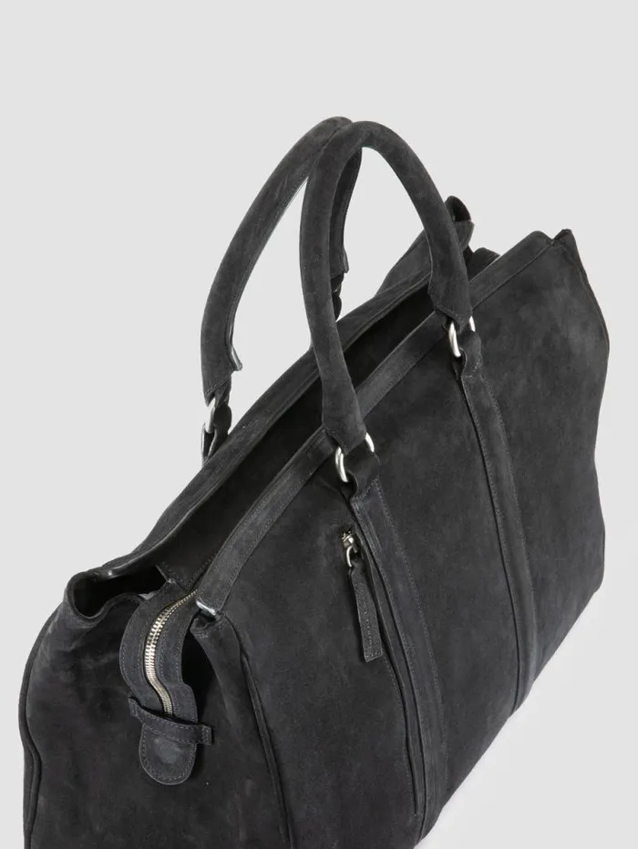 Men Officine Creative Accessories QUENTIN 009 Black Suede Bag Men Officine Creative Accessories QUENTIN 009 Black Suede Bag