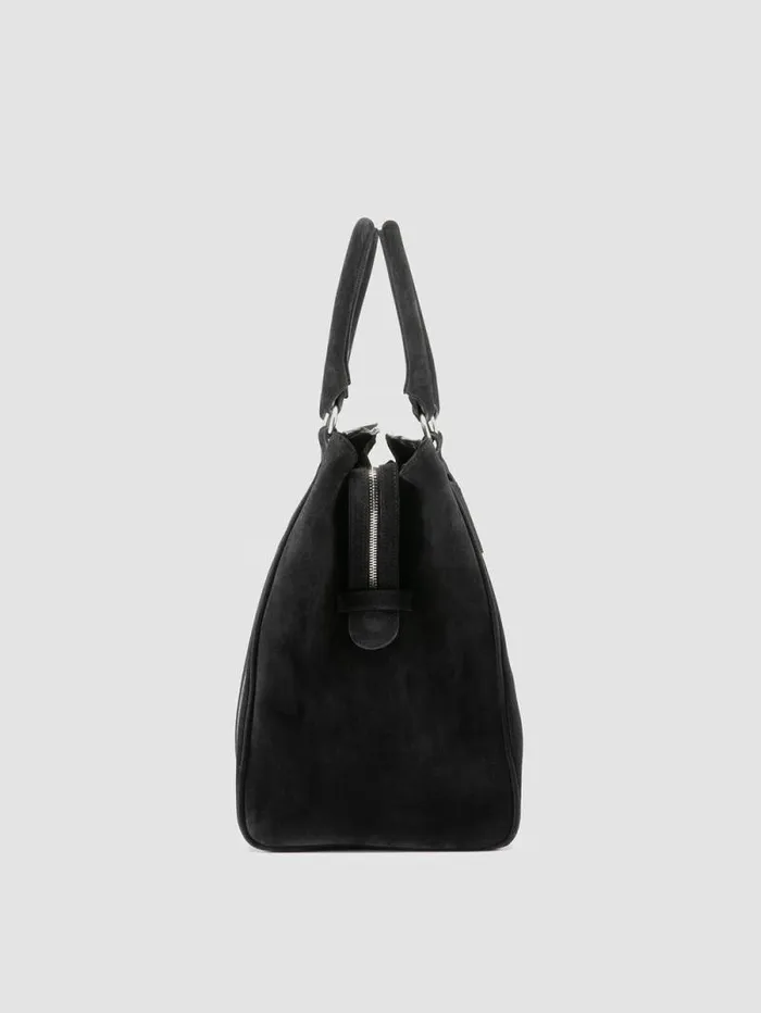 Men Officine Creative Accessories QUENTIN 009 Black Suede Bag Men Officine Creative Accessories QUENTIN 009 Black Suede Bag