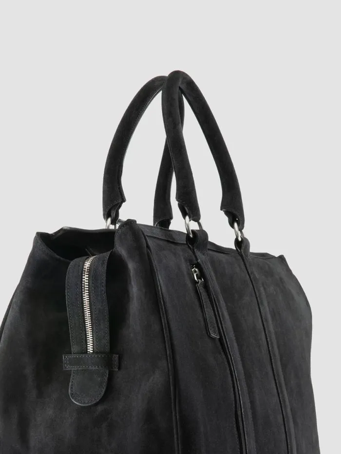 Men Officine Creative Accessories QUENTIN 009 Black Suede Bag Men Officine Creative Accessories QUENTIN 009 Black Suede Bag