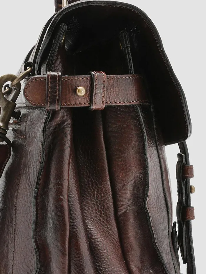 Men Officine Creative Accessories RARE 26 Brown Leather BriefCase Men Officine Creative Accessories RARE 26 Brown Leather BriefCase