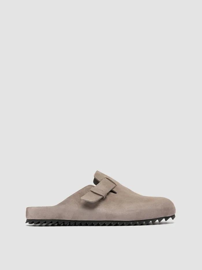 Men Officine Creative Footwear AGOR 004 Gray Suede Sandals