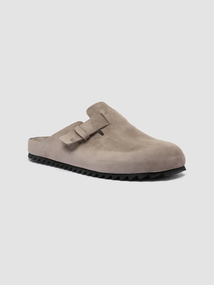 Men Officine Creative Footwear AGOR 004 Gray Suede Sandals Men Officine Creative Footwear AGOR 004 Gray Suede Sandals