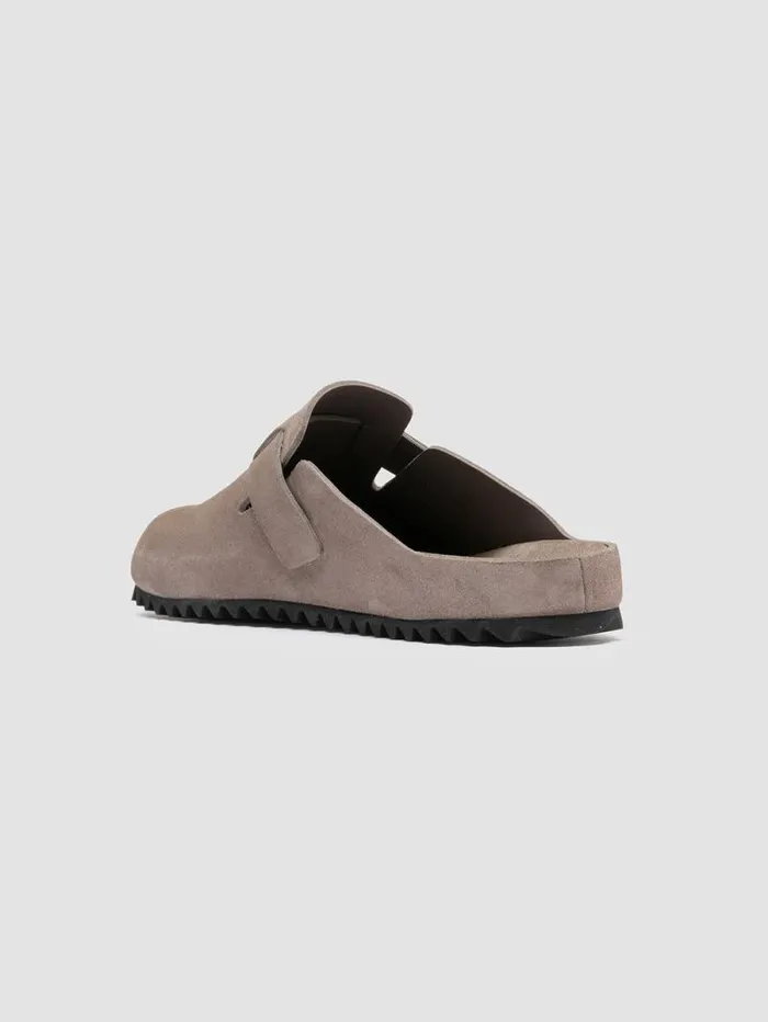 Men Officine Creative Footwear AGOR 004 Gray Suede Sandals Men Officine Creative Footwear AGOR 004 Gray Suede Sandals