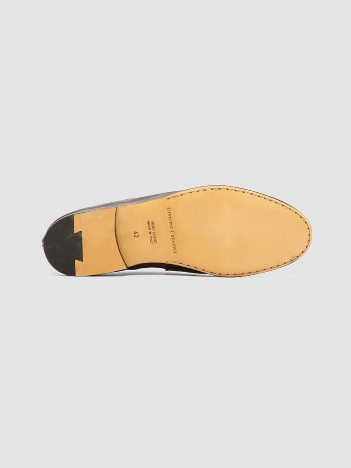 Men Officine Creative Footwear AIRTO 001 Brown Leather Penny Loafers Men Officine Creative Footwear AIRTO 001 Brown Leather Penny Loafers
