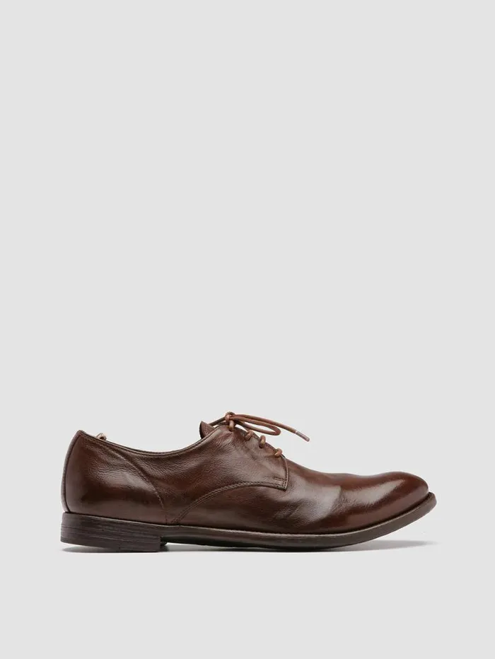 Men Officine Creative Footwear ARC 515 Brown Leather Derby Shoes