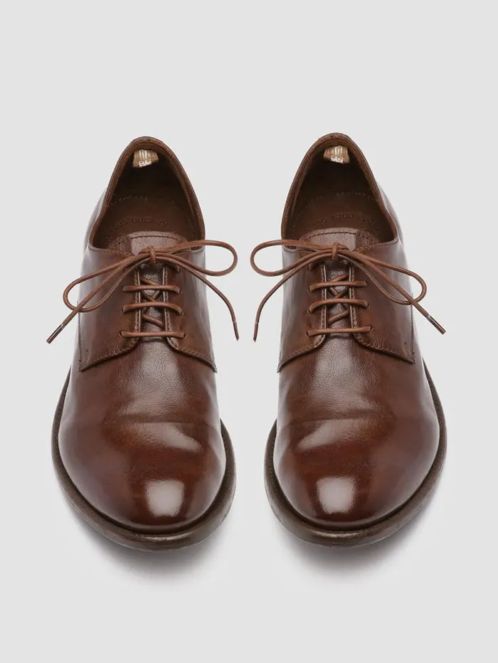 Men Officine Creative Footwear ARC 515 Brown Leather Derby Shoes Men Officine Creative Footwear ARC 515 Brown Leather Derby Shoes