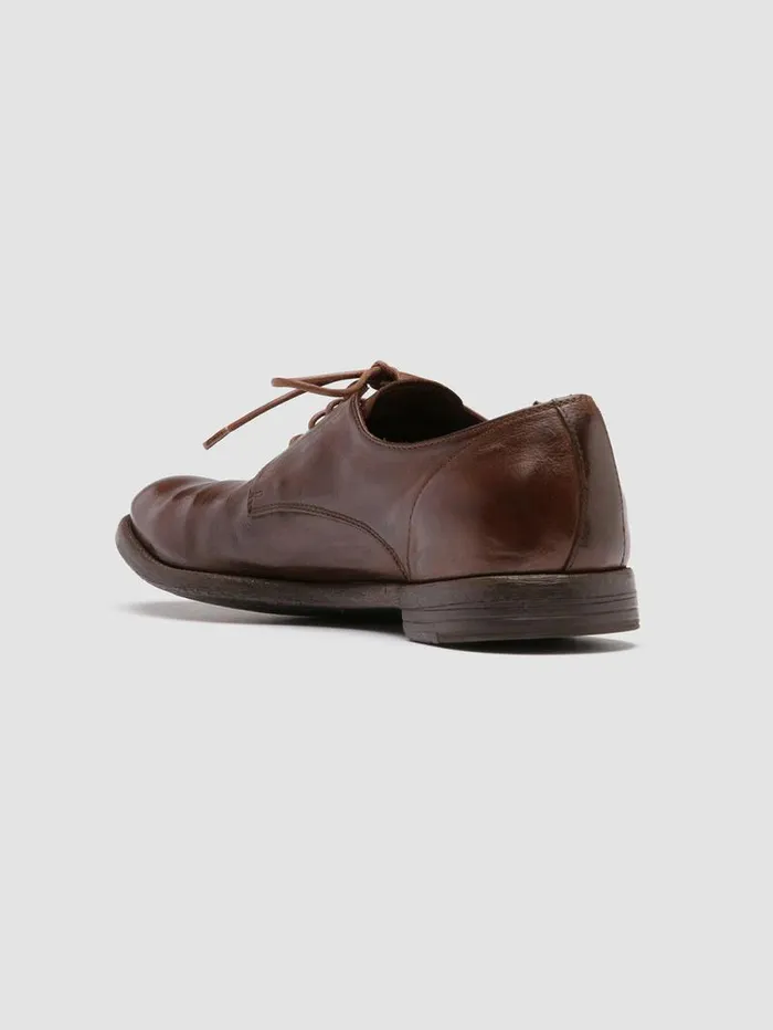 Men Officine Creative Footwear ARC 515 Brown Leather Derby Shoes Men Officine Creative Footwear ARC 515 Brown Leather Derby Shoes
