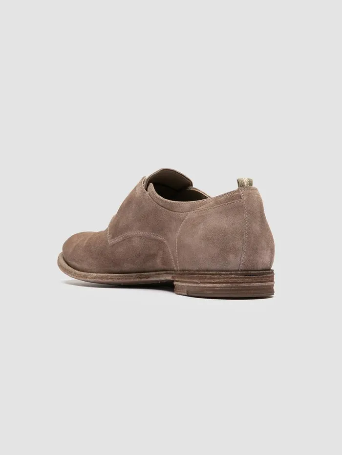 Men Officine Creative Footwear ARCHIVE 500 Taupe Suede Derby Shoes Men Officine Creative Footwear ARCHIVE 500 Taupe Suede Derby Shoes