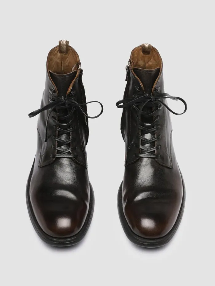 Men Officine Creative Footwear CHRONICLE 004 Brown Leather Ankle Boots Men Officine Creative Footwear CHRONICLE 004 Brown Leather Ankle Boots