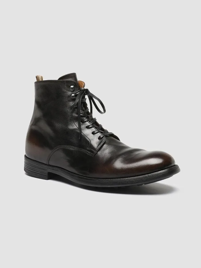 Men Officine Creative Footwear CHRONICLE 004 Brown Leather Ankle Boots Men Officine Creative Footwear CHRONICLE 004 Brown Leather Ankle Boots