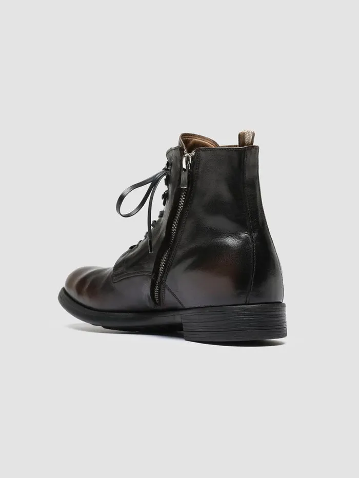 Men Officine Creative Footwear CHRONICLE 004 Brown Leather Ankle Boots Men Officine Creative Footwear CHRONICLE 004 Brown Leather Ankle Boots