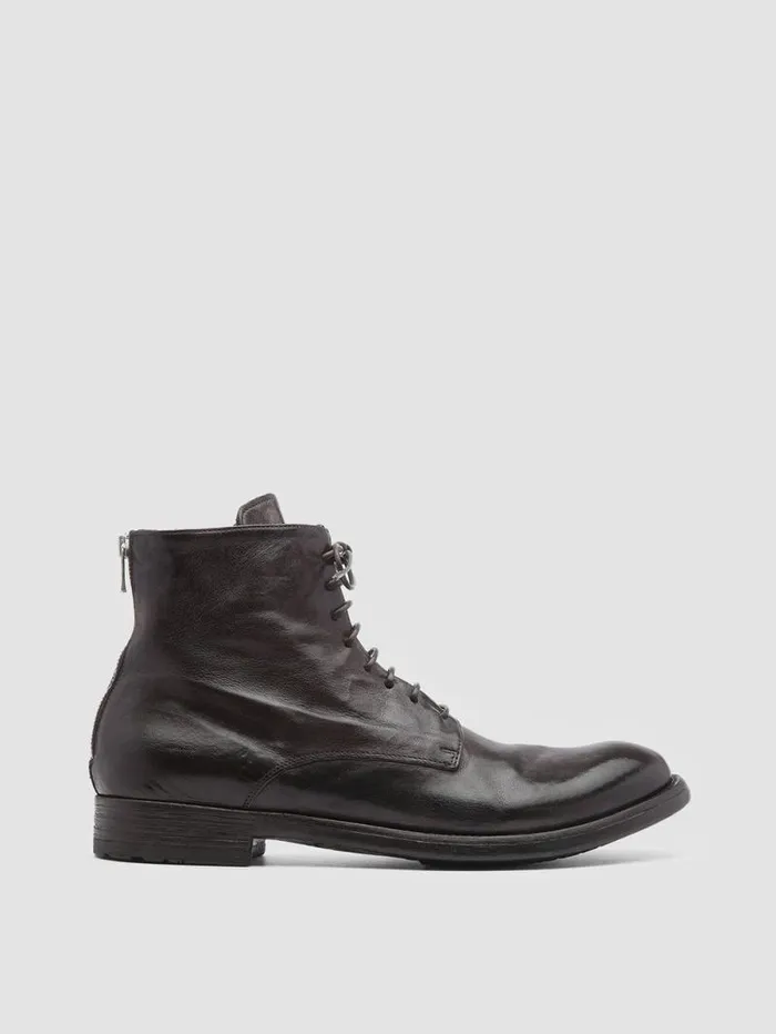 Men Officine Creative Footwear HIVE 016 Brown Leather Boots