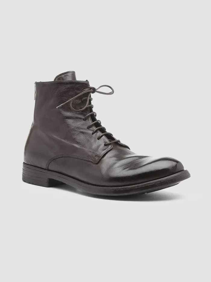 Men Officine Creative Footwear HIVE 016 Brown Leather Boots Men Officine Creative Footwear HIVE 016 Brown Leather Boots