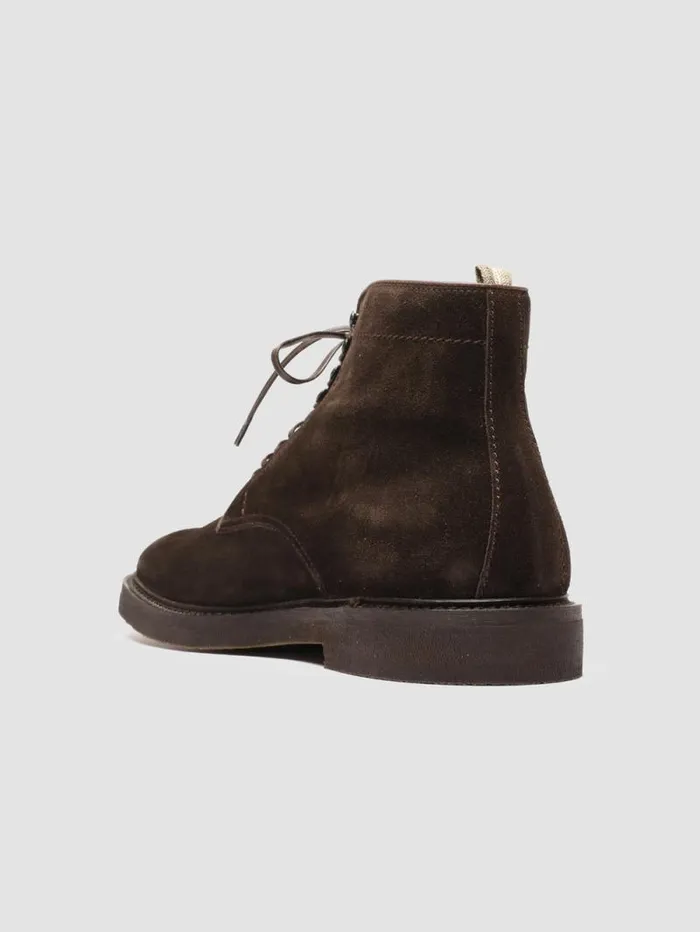 Men Officine Creative Footwear HOPKINS FLEXI 203 Brown Suede Laceup Boots Men Officine Creative Footwear HOPKINS FLEXI 203 Brown Suede Laceup Boots
