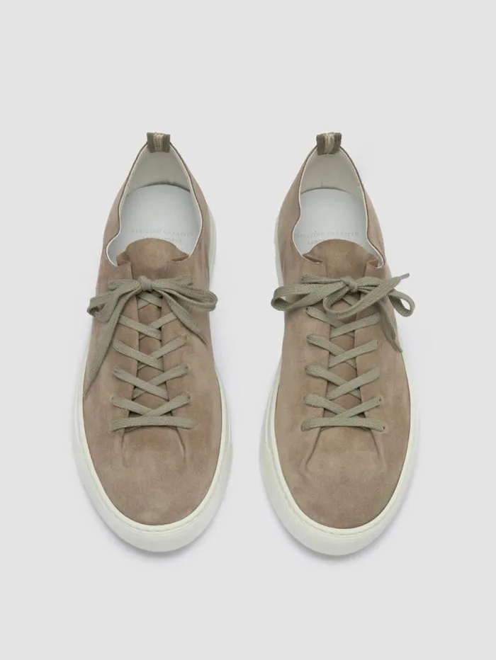 Men Officine Creative Footwear LEGGERA 001 Taupe Suede Low Top Sneakers Men Officine Creative Footwear LEGGERA 001 Taupe Suede Low Top Sneakers