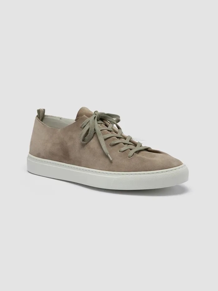 Men Officine Creative Footwear LEGGERA 001 Taupe Suede Low Top Sneakers Men Officine Creative Footwear LEGGERA 001 Taupe Suede Low Top Sneakers