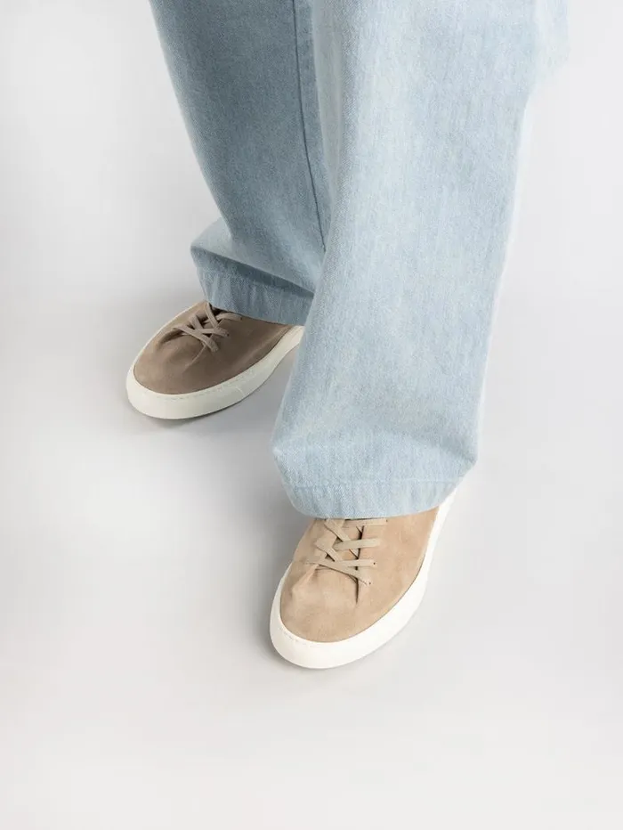 Men Officine Creative Footwear LEGGERA 001 Taupe Suede Low Top Sneakers Men Officine Creative Footwear LEGGERA 001 Taupe Suede Low Top Sneakers