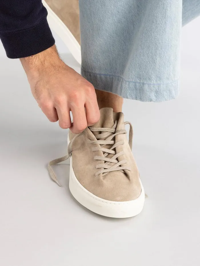 Men Officine Creative Footwear LEGGERA 001 Taupe Suede Low Top Sneakers Men Officine Creative Footwear LEGGERA 001 Taupe Suede Low Top Sneakers