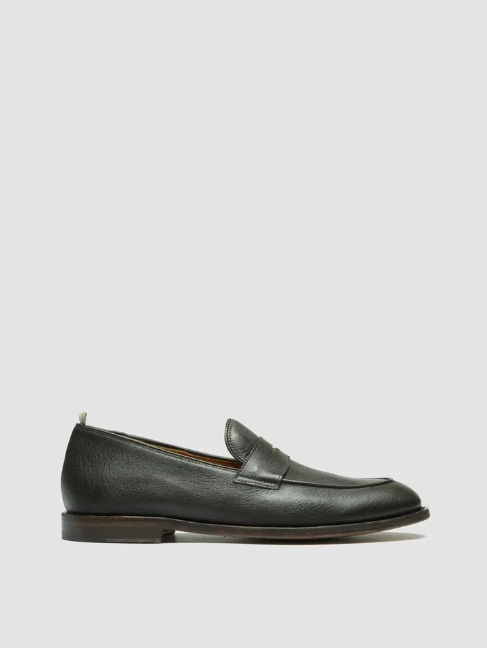 Men Officine Creative Footwear OPERA 001 Brown Leather Penny Loafers